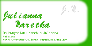 julianna maretka business card